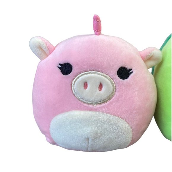 Squishmallows Plush Zoe Unicorn, Henry, Mila, Prince Pug, Elton Monkey Lot of 5 - Picture 2 of 7